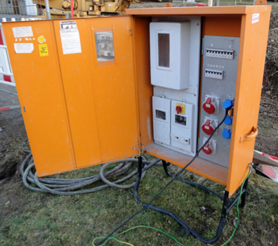 Baustromkasten bei Elektro- und Fernsehtechnik Heid in Neunkirchen am Brand